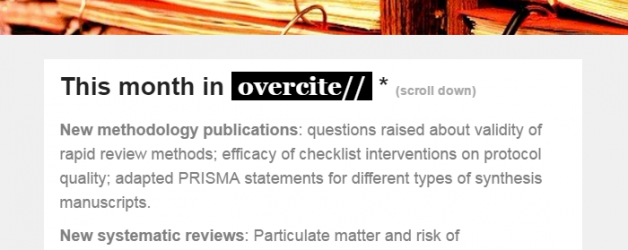 overcite: the new newsletter from policyfromscience.com